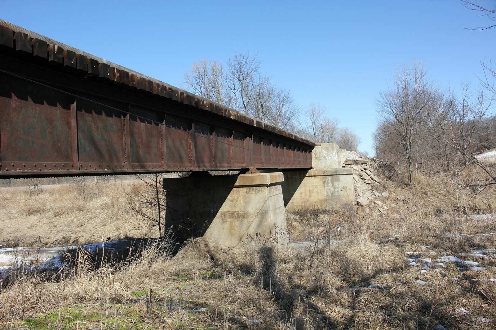 Looking east